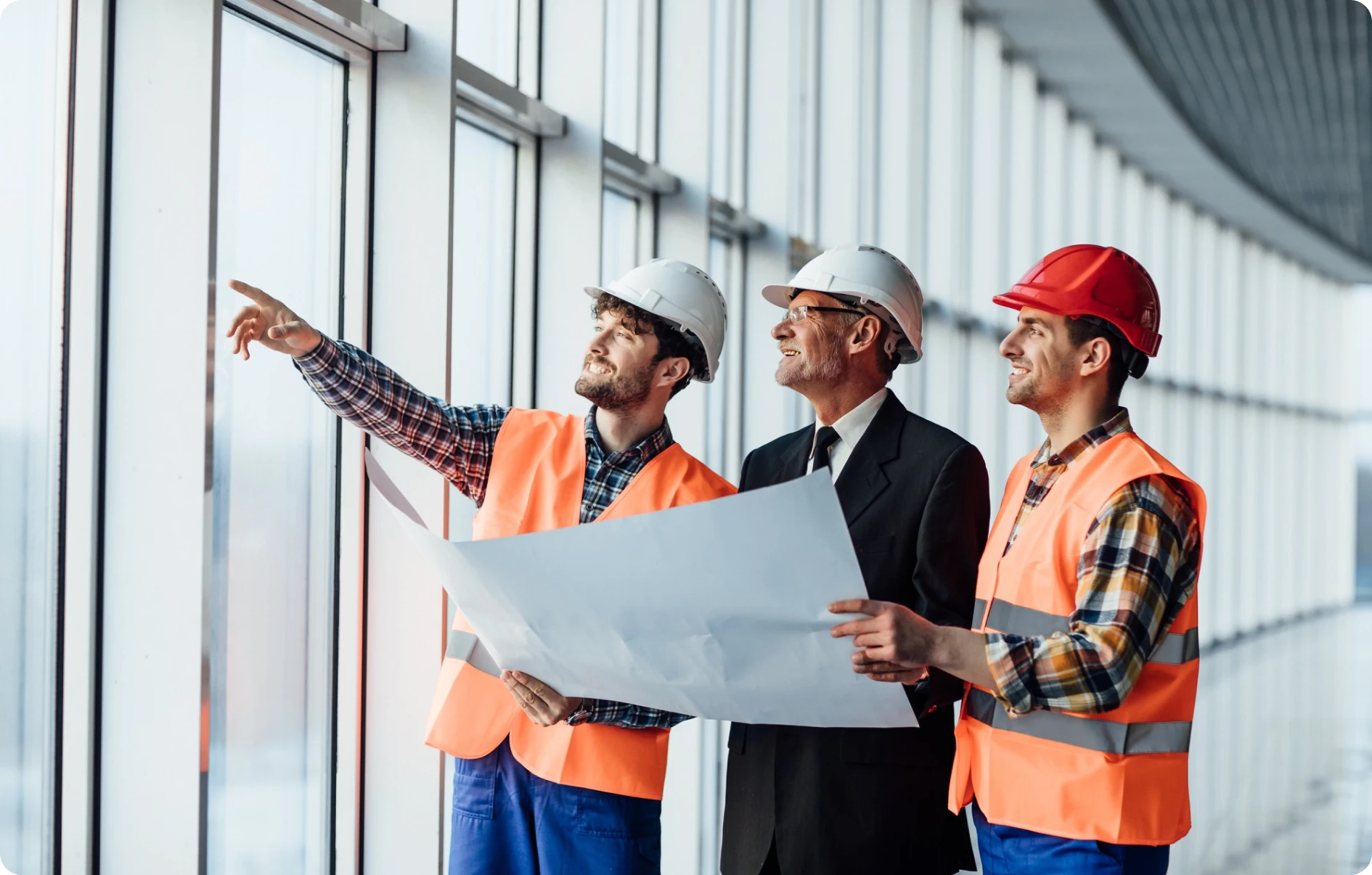 Construction teams working with ForgeSolutionz